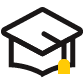 Benefit-education assistance Icons of graduation cap suggesting education