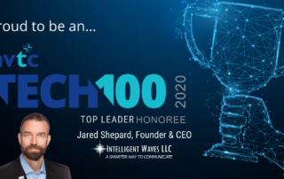 Jared Shepard honored as top executive NVTC Tech100 graphic