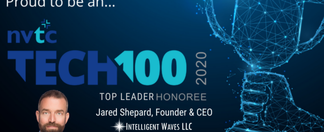 Jared Shepard honored as top executive NVTC Tech100 graphic