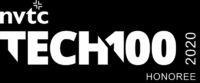 NVTC Tech100 Logo – white on black NVTC Tech100 Logo