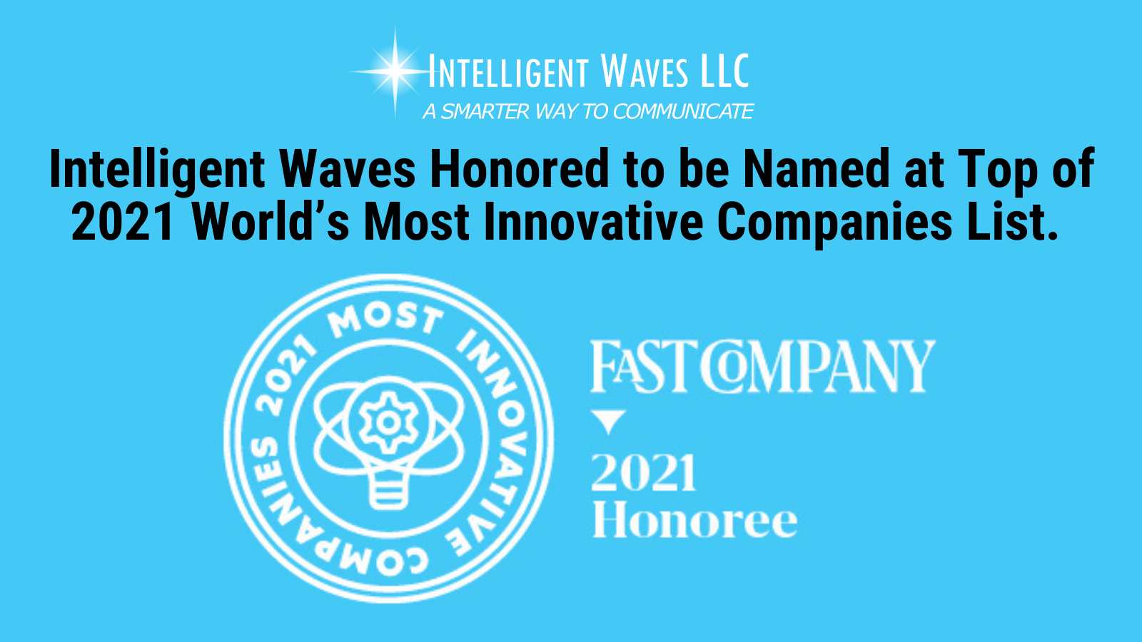 2021 Most Innovative Companies Award Graphic
