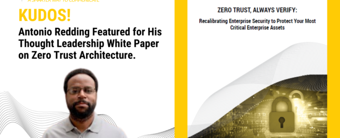 Antonio Redding - Zero Trust Whitepaper Published Announcement