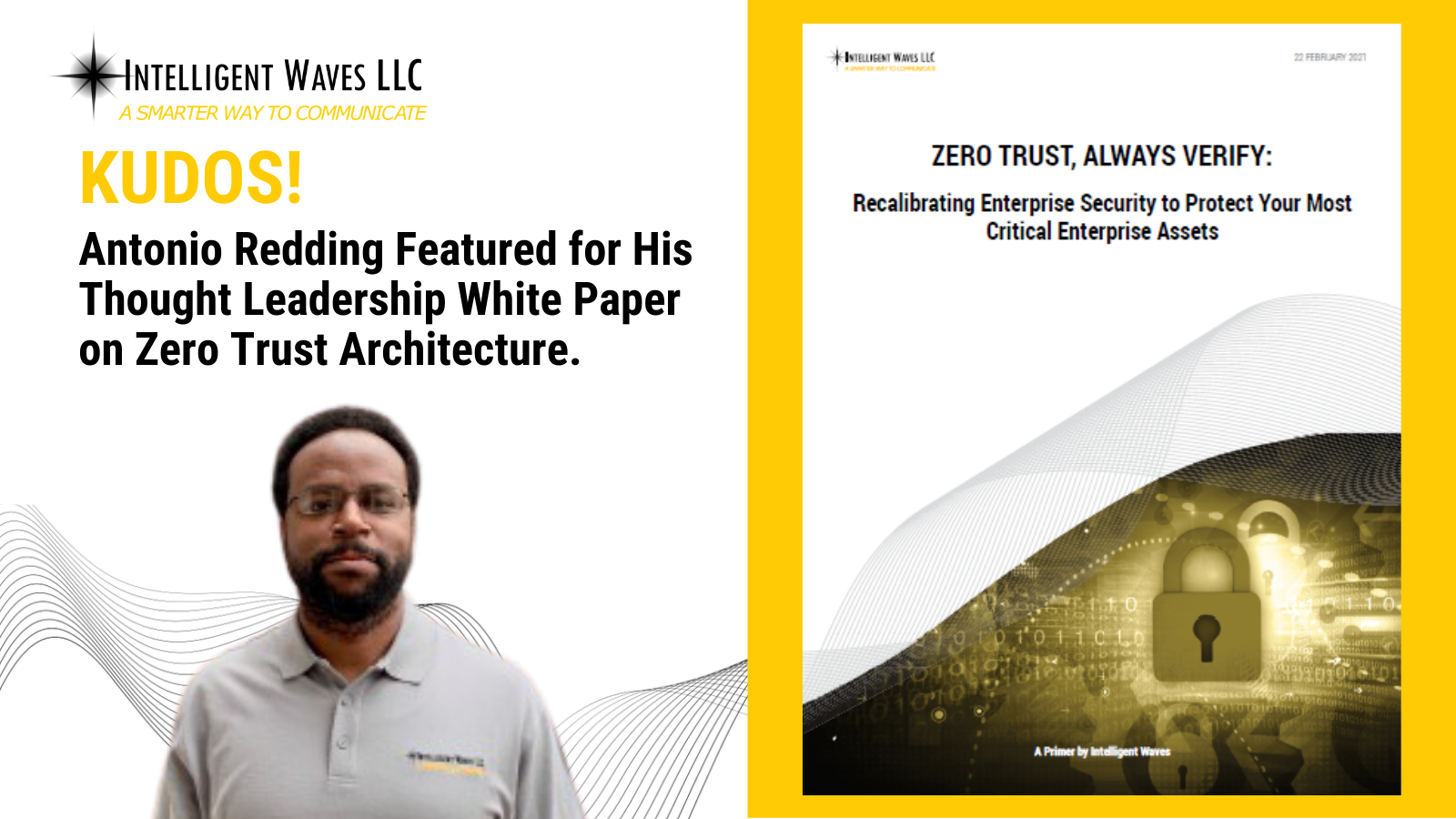 Antonio Redding - Zero Trust Whitepaper Published Announcement