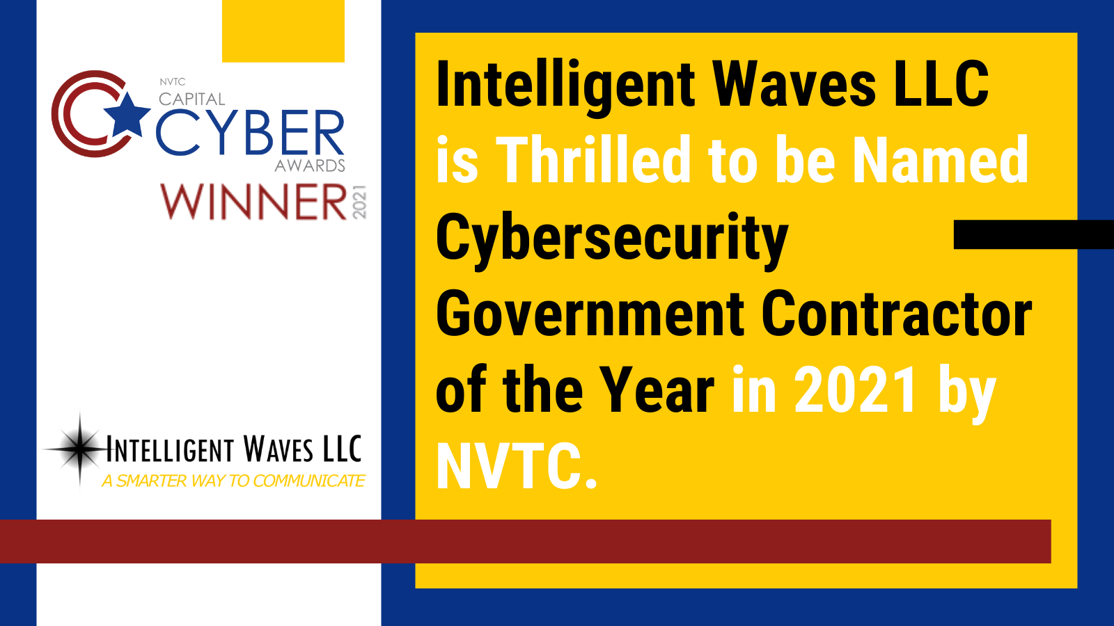 Cybersecurity Government Contractor of the Year Award Winner