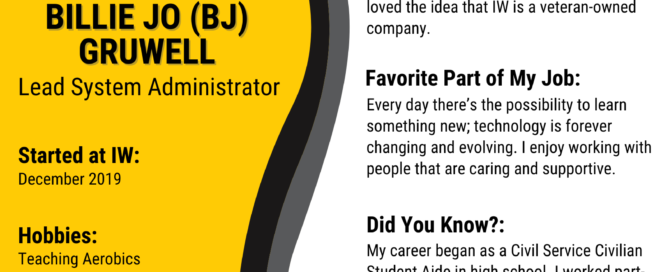 Employee Spotlight Graphic - Billie Jo Gruwell