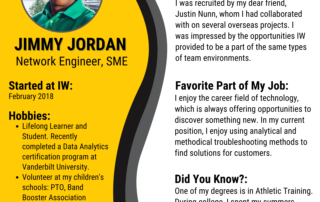 Jimmy Jordan - Employee Spotlight Graphic