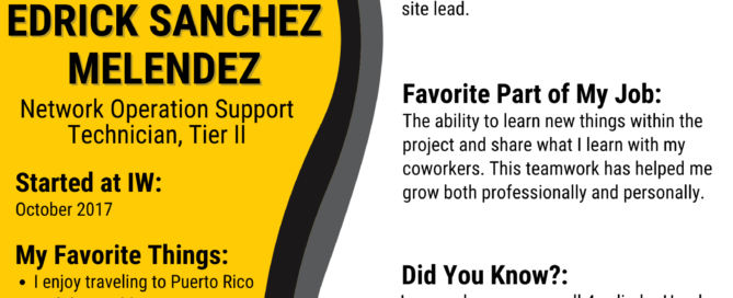 Edrick Sanchez Melendez - Employee Spotlight