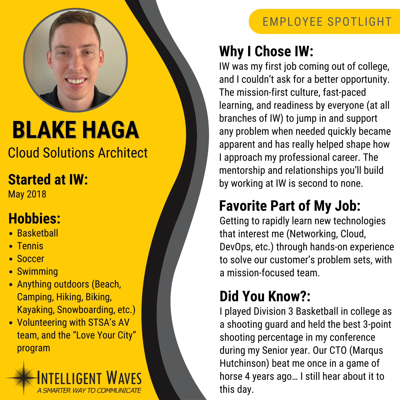 Employee Spotlight - Blake Haga