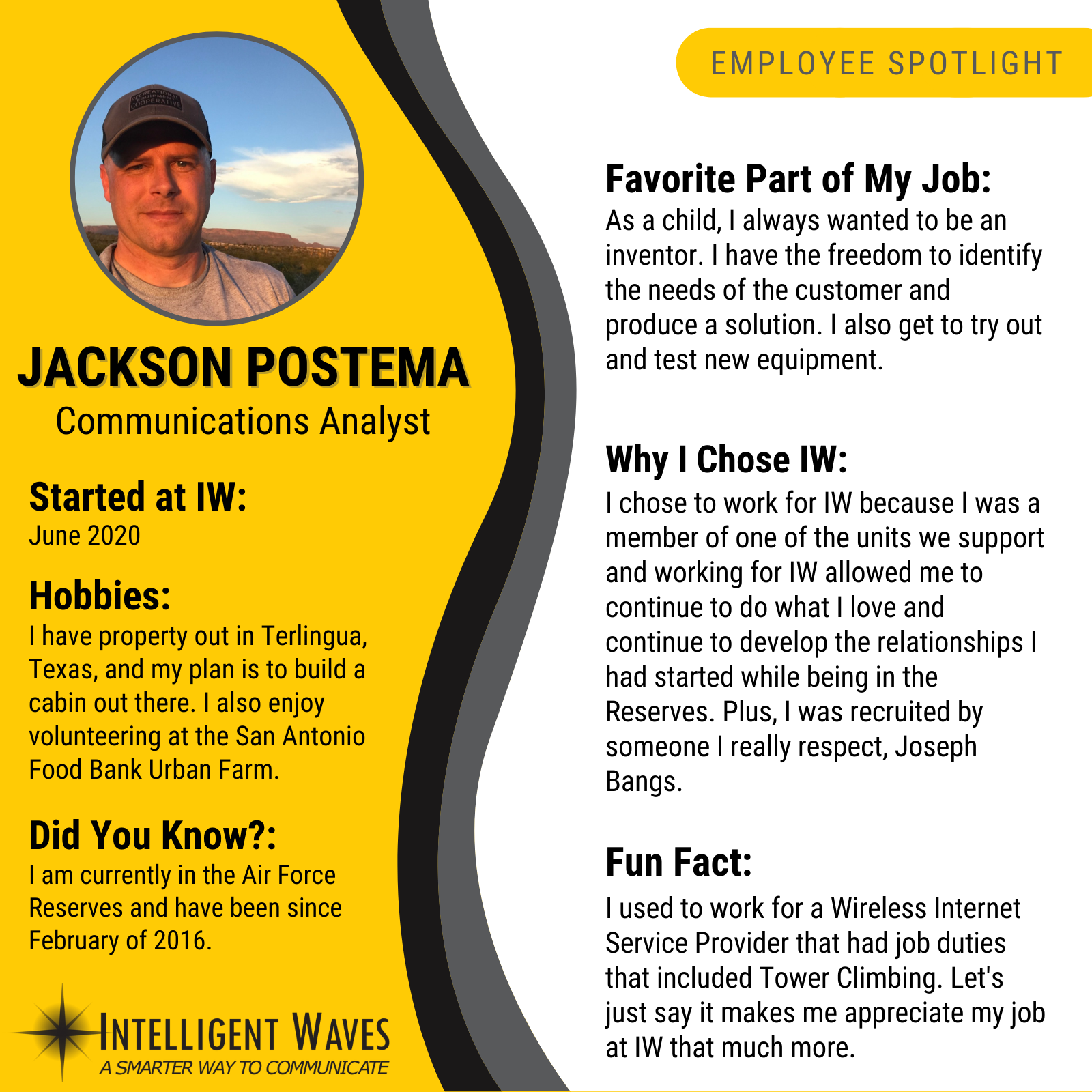 Jackson Postema - Employee Spotlight