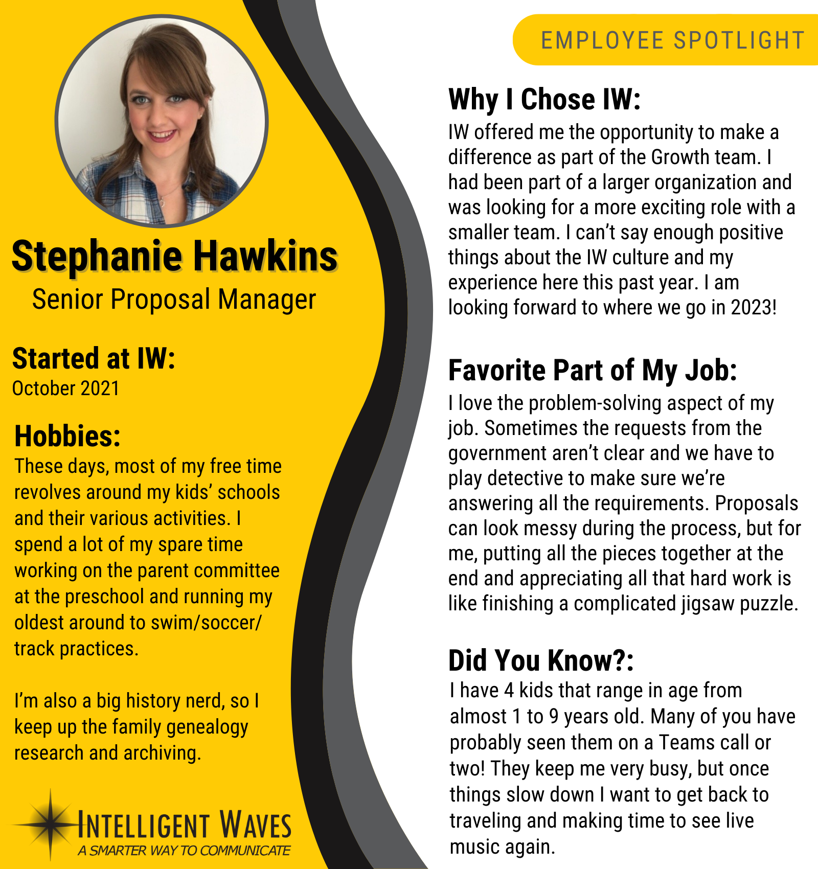 Stephanie Hawkins - Employee Spotlight