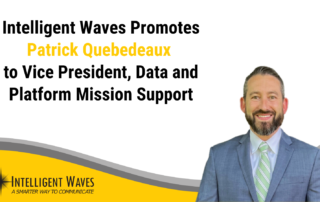 Patrick Quebedeaux promotion to VP, Data and Platform Mission Support graphic