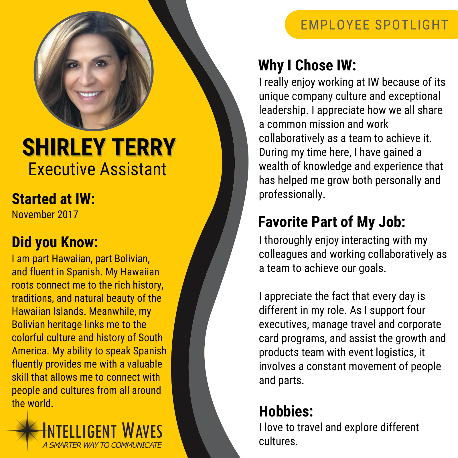 Shirley Terry - Employee Spotlight graphic