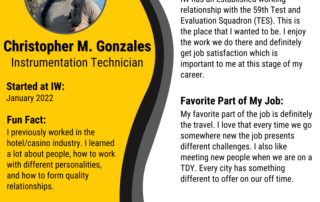 Christopher Gonzales Employee Spotlight