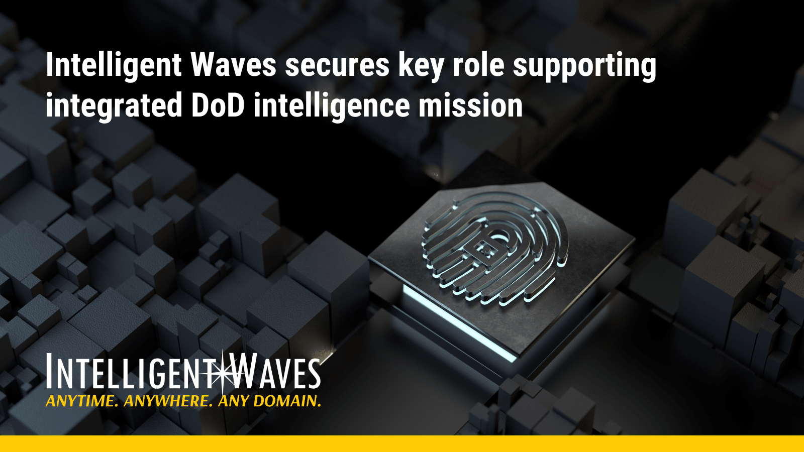 Intelligent Waves secures key role supporting integrated DoD intelligence mission